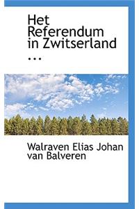 Het Referendum in Zwitserland