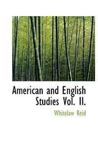 American and English Studies Vol. II.