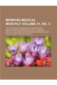 Memphis Medical Monthly Volume 31, No. 5