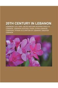 20th Century in Lebanon