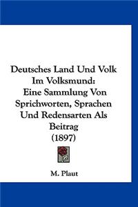 Deutsches Land Und Volk Im Volksmund