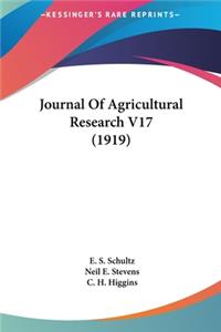 Journal of Agricultural Research V17 (1919)