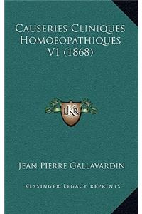 Causeries Cliniques Homoeopathiques V1 (1868)