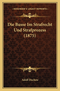 Busse Im Strafrecht Und Strafprozess (1875)