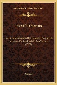 Precis D'Un Memoire