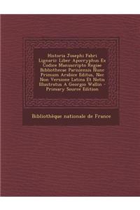 Historia Josephi Fabri Lignarii