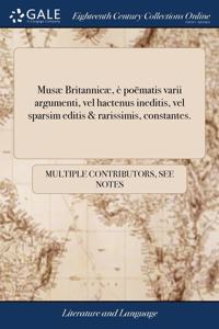 MUS  BRITANNIC ,   PO MATIS VARII ARGUME