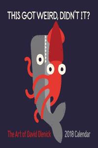 Art of David Olenick 2018 Wall Calendar