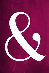 Chalkboard Journal - Ampersand (Pink)