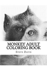 Monkey Adult Coloring Book
