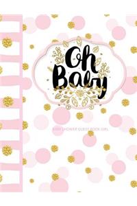 Baby Shower Guest Book Girl