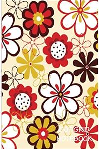 Dot Grid Notebook- Cute Flower Design: 120 Dot Grid Pages, 5.5 X 8.5 Inches