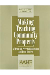 Making Teaching Community Property