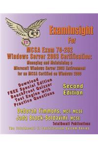 Examinsight for McSa Exam 70-292 Windows Server 2003 Certification