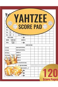 Yahtzee Score Pad