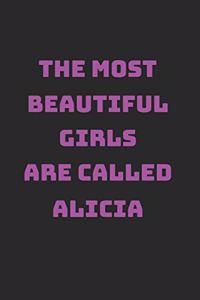 Alicia Girl Woman Notebook