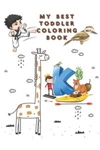 My Best Toddlers Coloring Book