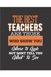 The Best Teachers Are Those Who Show You Where to Look But Don't Tell You What to See