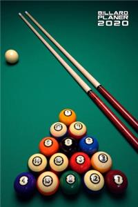 Billard Planer 2020 Monatlicher & Wöchentlicher Notizbuch Kalender