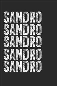 Name SANDRO Journal Customized Gift For SANDRO A beautiful personalized