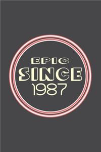 Epic Since 1987 Journal Birthday Gift