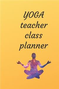 yoga teacher class planner