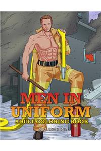 Men in Uniform Adult Coloring Book