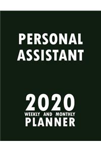 Personal Assistant 2020 Weekly and Monthly Planner