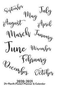 2020 - 2021 24 - Month Pocket Planner & Calendar