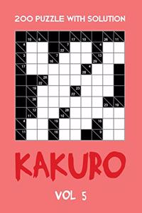 200 Puzzle With Solution Kakuro Vol 5