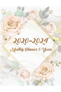 2020-2024 Monthly Planner 5 Year