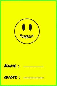 yellow face Notebook