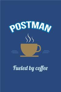Postman Fueled by Coffee Journal, Blank Sketch Paper
