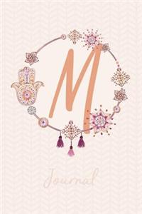 Beautiful Bohemian Style Journal with Initial