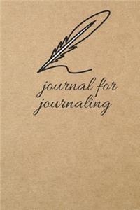 Journal for Journaling