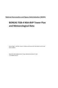 Boreas Tgb-4 Nsa-Bvp Tower Flux and Meteorological Data