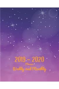 2019-2020 Planner Weekly and Monthly
