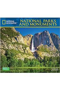 National Geographic National Parks & Monuments 2018 Wall Calendar