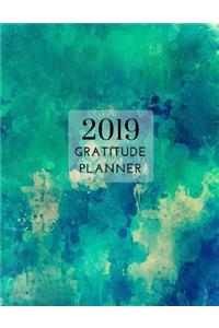 2019 Turquoise Gratitude Journal Daily Planner