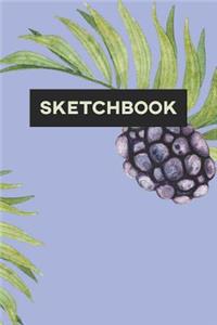 Sketchbook: Blueberries Food Pattern Paint Cute Design