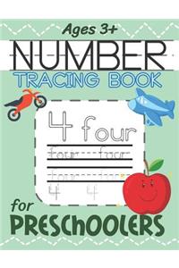 Number Tracing Book for Preschoolers