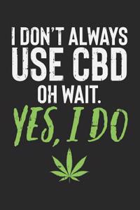 I Don't Always Use CBD Yes I Do