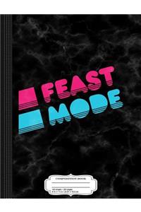 Retro Feast Mode Thanksgiving Composition Notebook