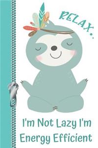 Relax.. I'm Not Lazy I'm Energy Efficient