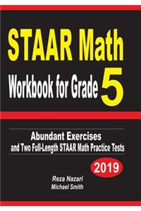 STAAR Math Workbook for Grade 5