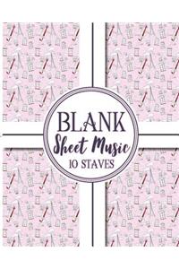 Blank Sheet Music - 10 Staves