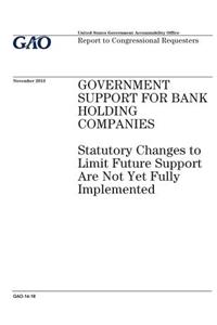 Government support for bank holding companies