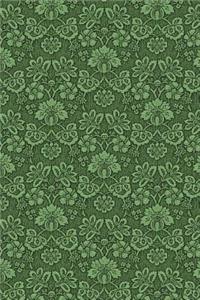 Vintage Green Floral Journal