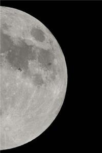Full Moon Night Space Theme Science Journal