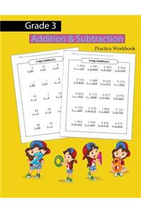 Grade 3 Addition & Subtraction Practice Workbook